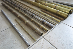 bambus metallrohre, bambus-optik rohre